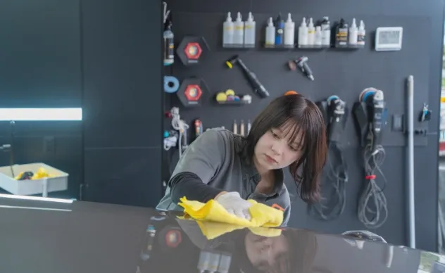 細かな部分の清掃