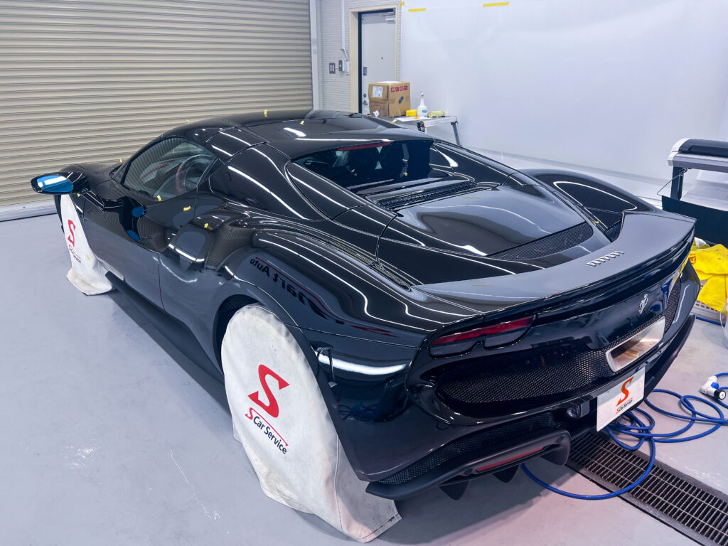 スマートカーサービス_フェラーリ296GTS_プロテクションフィルム
