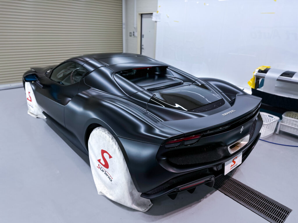 スマートカーサービス_フェラーリ296GTS_プロテクションフィルム
