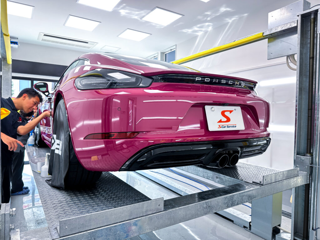 スマートカーサービス_ポルシェ718ケイマン スタイルエディション_プロテクションフィルム