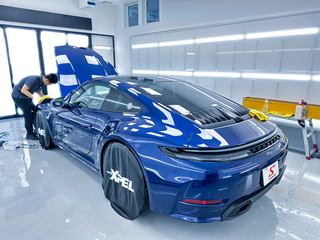 スマートカーサービス_ポルシェ_911_CarreraT_プロテクションフィルム