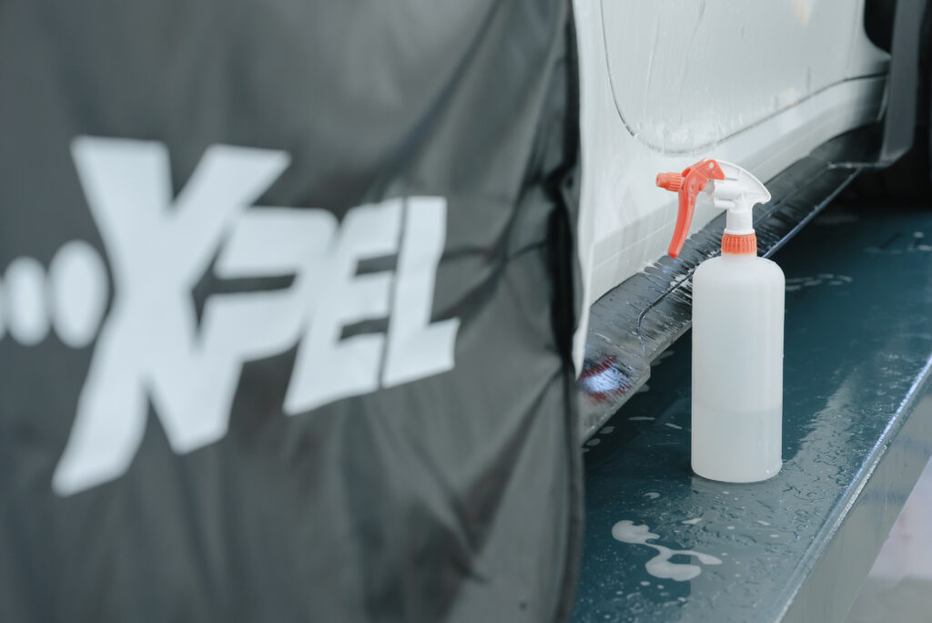 スマートカーサービス_ポルシェ_911_GT3RS_プロテクションフィルム_作業