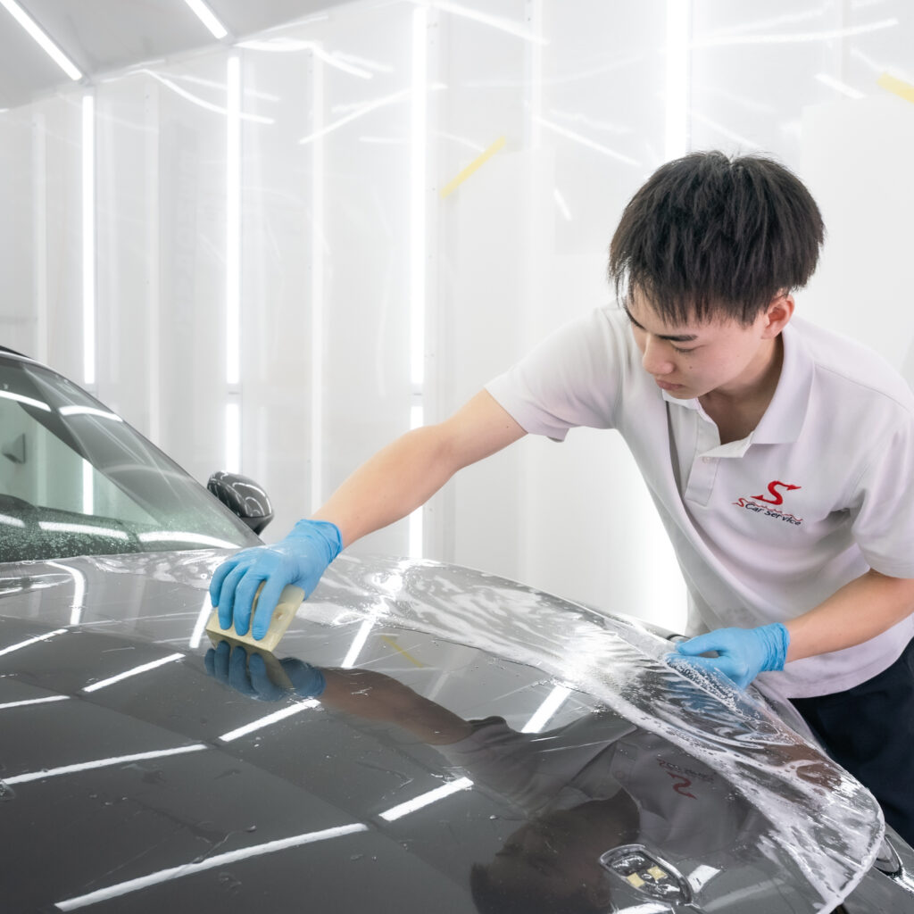 スマートカーサービス_Porsche_911_Carrera S_プロテクションフィルム