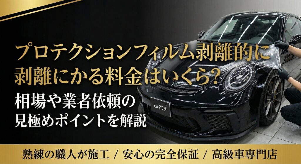 プロテクションフィルム剥離