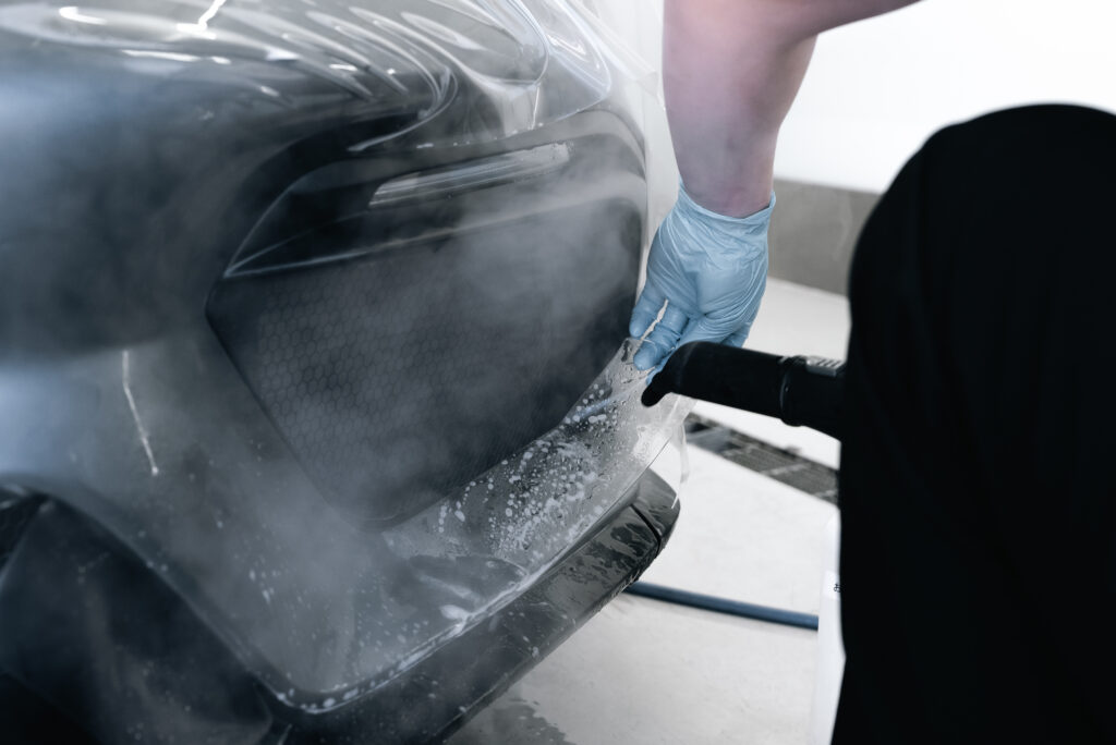 スマートカーサービス_ポルシェ_718 Spyder RS_プロテクションフィルム_セラミックコーティング