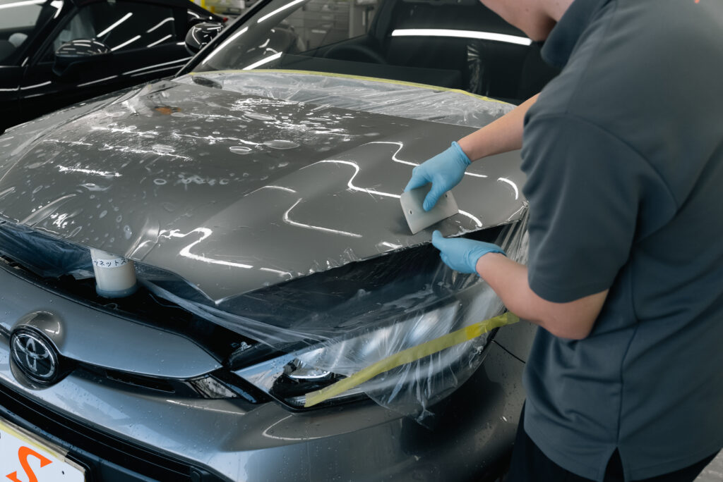スマートカーサービス_トヨタ_GRヤリス_プロテクションフィルム_セラミックコーティング
