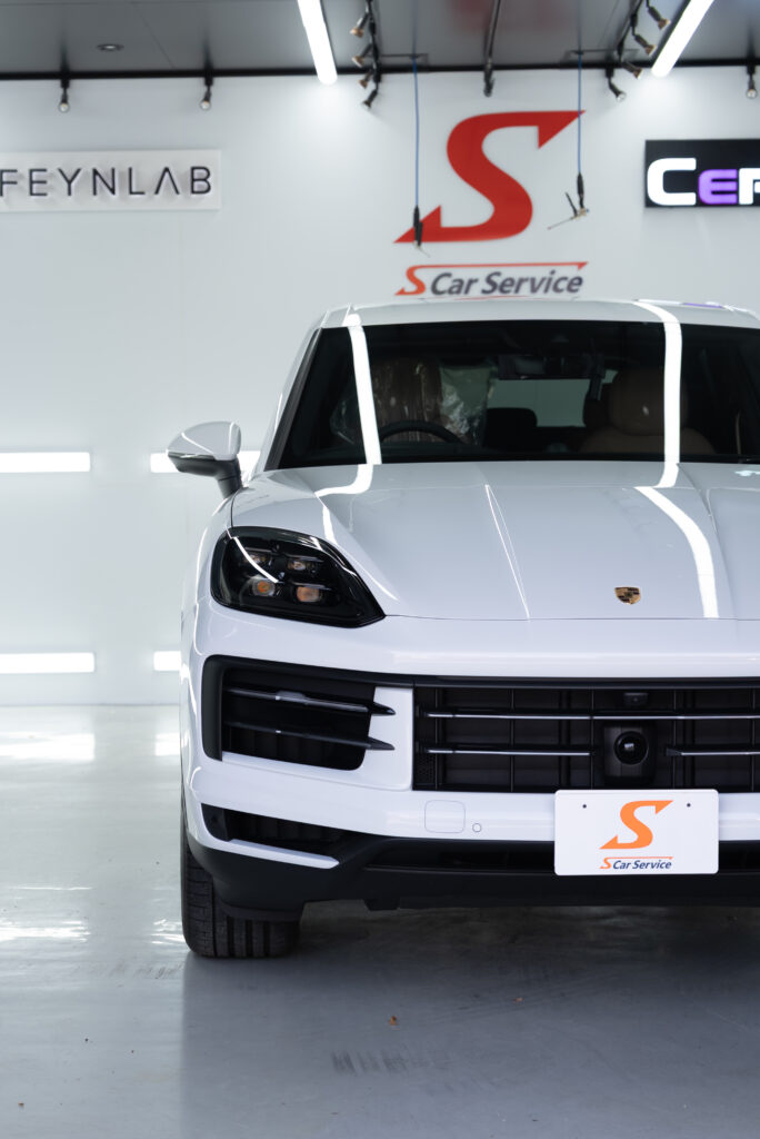 スマートカーサービス_Porsche_Cayenne_プロテクションフィルム_セラミックコーティング