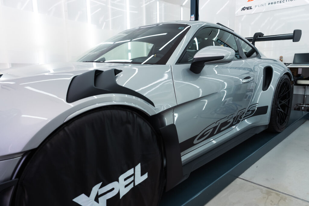 スマートカーサービス_Porsche_911GT3_プロテクションフィルム_フロントフル施工