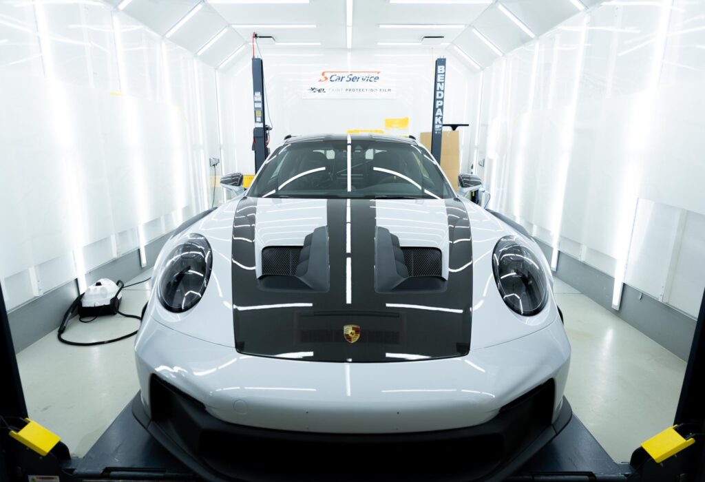 スマートカーサービス_Porsche911GT3RS_プロテクションフィルム_フロント