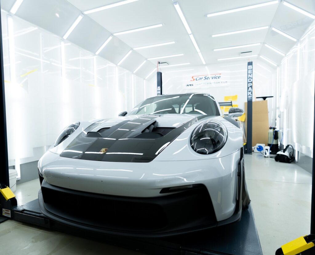 スマートカーサービス_Porsche911GT3RS_プロテクションフィルム_フロント